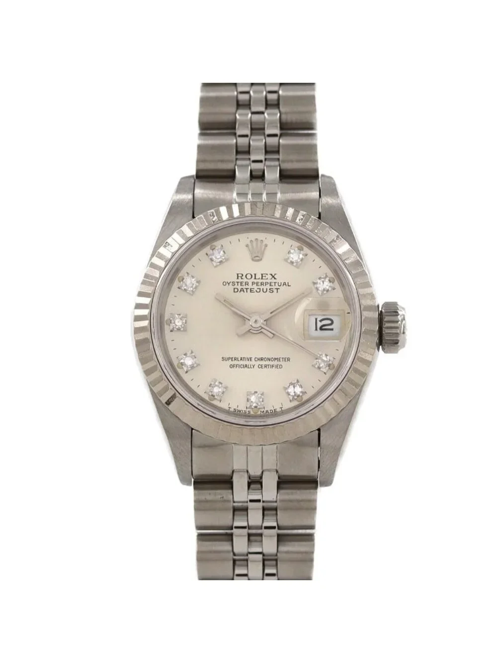 Rolex Datejust Stainless Steel White Gold Automatic